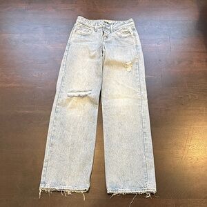 Casual Light Blue Boyfriend Jeans